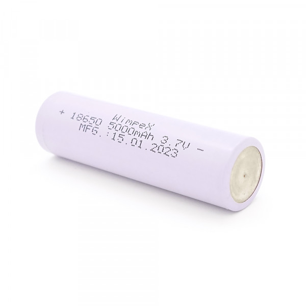 Акумулятор WMP-5000 18650 Li-Ion Flat Top, 2000mAh, 3.7V, Red