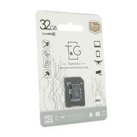 Карта пам'яті T&G microSDHC Class 10 UHS-I, з адаптером, 32GB, Blister