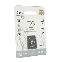 Карта пам'яті T&G microSDHC Class 10 UHS-3, з адаптером, 256GB, Blister
