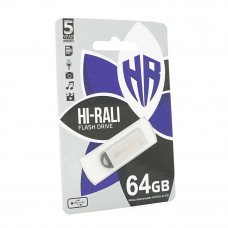 Флеш-накопичувач Hi-Rali Fit, USB 2.0, 64GB, Metal, Blister
