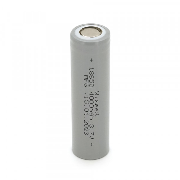 Акумулятор WMP-4000 18650 Li-Ion Flat Top, 2400mAh, 3.7V, Gray
