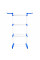 Сушарка для білизни YT46933, 1660*620*970мм, White/Blue, OEM