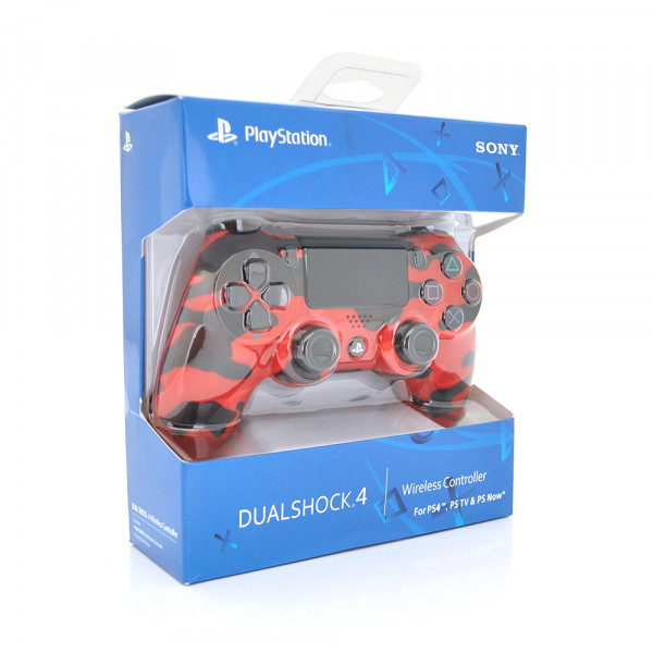 Бездротовий геймпад для PS4 SONY Wireless DUALSHOCK 4 (Haki/Red), 3.7V, 500mAh, Blister