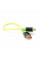 Кабель USB to Type-C (male to male), Підтримка SCP, QC3.0, PD до 240Вт, 480Mbps, довжина 0,3м, обплетення, LED, Green, Box