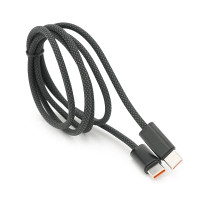 Кабель Type-C to Type-C (male to male), PD100Вт, довжина 1.0м, обплетення, Black, Box