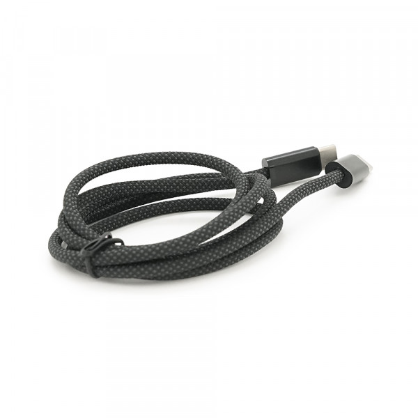 Кабель Type-C to Type-C (male to male), PD100Вт, довжина 1.0м, обплетення, Black, Box