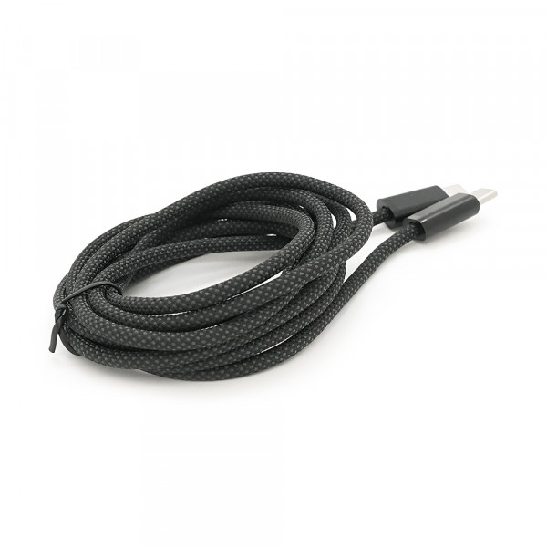 Кабель Type-C to Type-C (male to male), PD100Вт, довжина 2.0м, обплетення, Black, Box