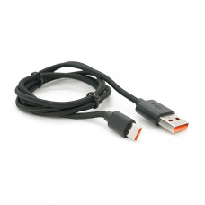Кабель USB для Type-C (male to male), 10A, Підтримка SCP, QC3.0, PD до 240Вт, 480Mbps, довжина 1.0м, обплетення, Black, Box
