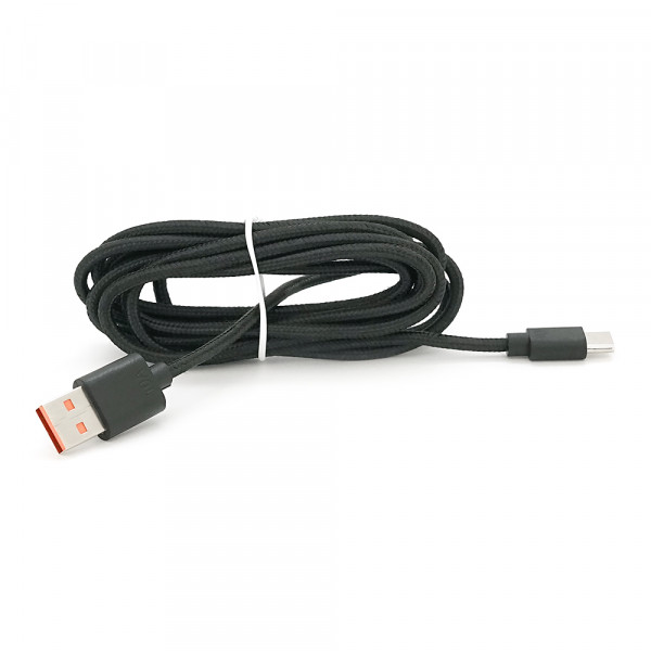 Кабель USB для Type-C (male to male), 10A, Підтримка SCP, QC3.0, PD до 240Вт, 480Mbps, довжина 2.0м, обплетення, Black, Box