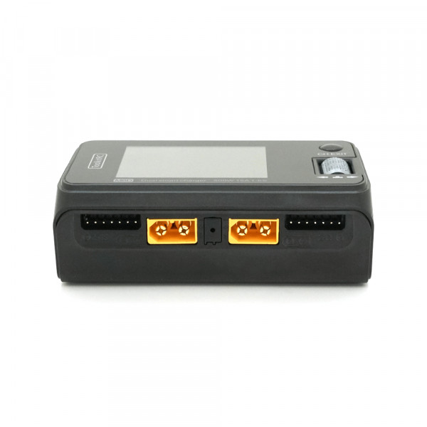 Зарядний пристрій ToolkitRC M6D, 2 канали, 500Вт, тип АКБ LiPo, LiHv, Li-ion, NiMh, LiFe, Pb, USB, роз'єм XT60, вхід 7-28В, вага 220г, без БП