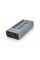 Хаб USB 3.0, 4 порти USB 3.0 + 1 порт QC3.0, з перемикачами на кожен порт, DC5V3A, Black, BOX