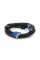 Кабель Merlion VGA 3+2 4m, male to male (тато-тато), 2 ферити, чорно-синій, пакет Q100