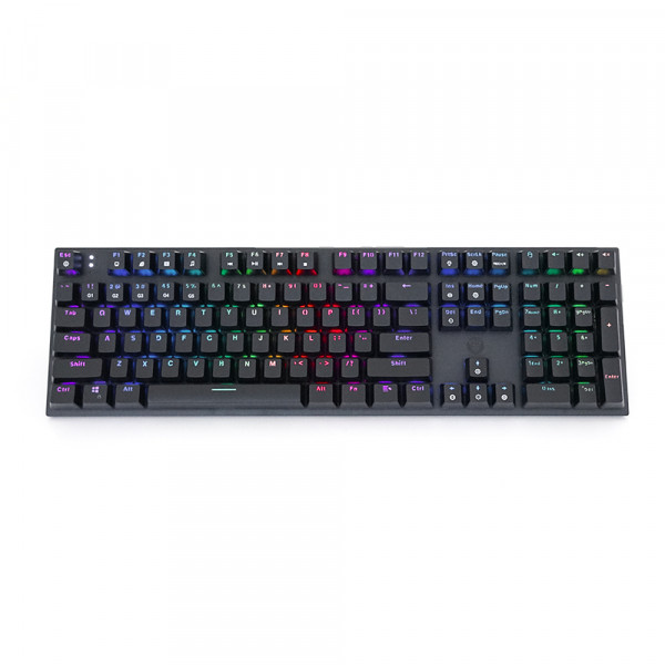 Клавіатура USB Fantech MK855RGB, довжина кабелю 135см, (Eng/Укр/Рус), Black, 108к, Q10