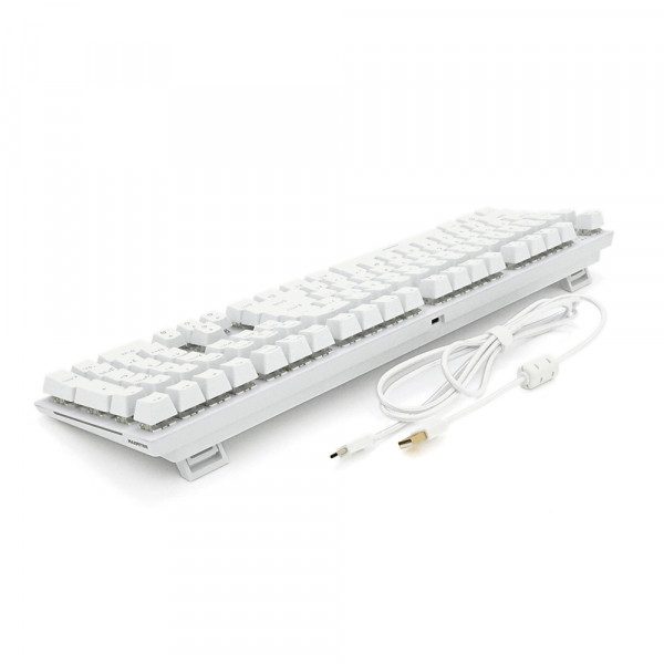 Клавіатура USB Fantech MK855RGB, довжина кабелю 135см, (Eng/Укр/Рус), White, 108к, Q10