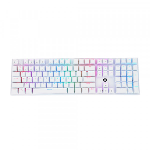 Клавіатура USB Fantech MK855RGB, довжина кабелю 135см, (Eng/Укр/Рус), White, 108к, Q10