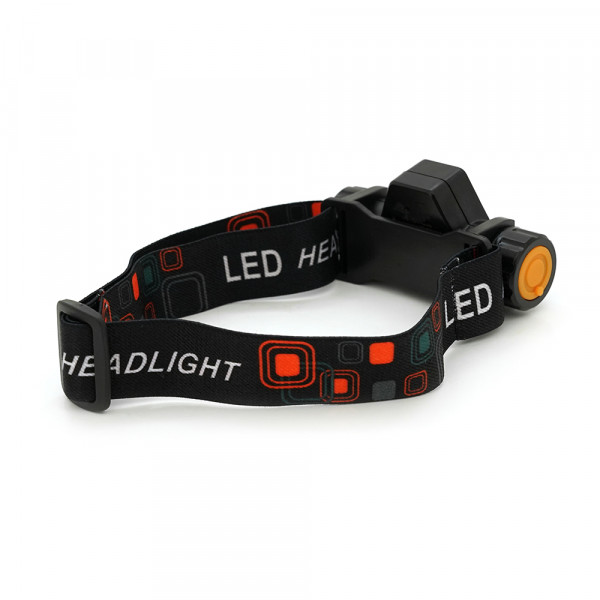 Налобний ліхтарик CATA CT-9120,1 led 3W, 1 Led Cob, 2 режими, корпус-пластик, водостійкий, ip44, магніт, живлення АКБ вбудований, USB micro кабель, 6400K, BOX
