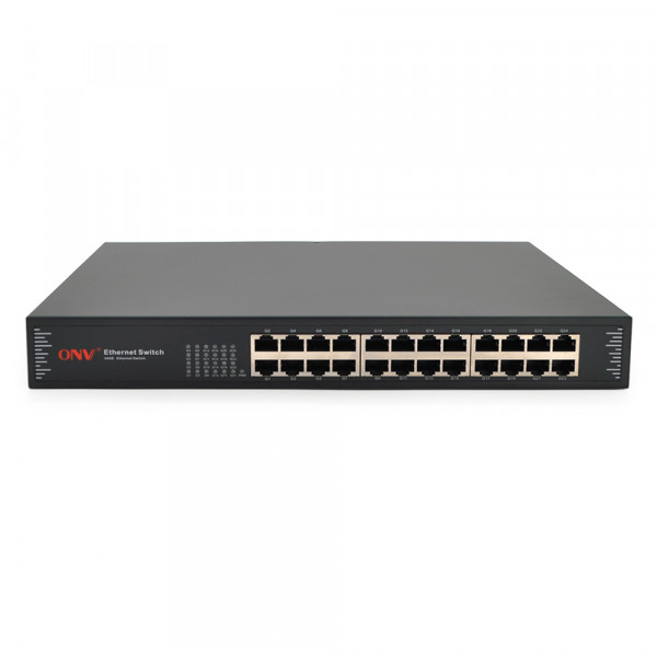 Комутатор Gigabit Ethernet ONV-H3024 у металевому корпусі, 24*1000Мб портів,330х204х44 мм