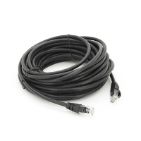 Патч-корд литий RITAR, UTP, RJ45, Cat.6, 10m, чорний, Cu (мідь) Q100