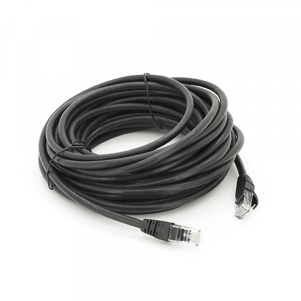 Патч-корд литий RITAR, UTP, RJ45, Cat.6, 10m, чорний, Cu (мідь) Q100