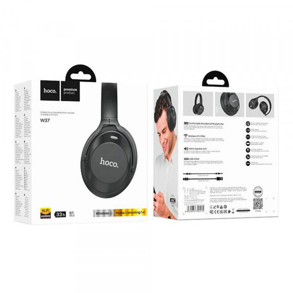 Бездротові Bluetooth навушники HOCO W37, Black, Box