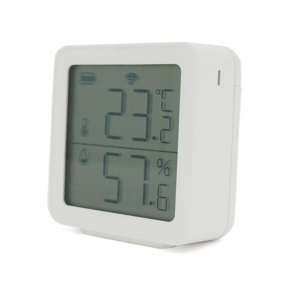 Датчик температури та вологості TH05 Tuya, -5°С - 55С°, з екраном, Bluetooth 5.0 BLE, сумісний з Tuya, Smart Life, 38х38х12мм
