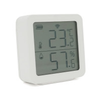 Датчик температури та вологості TH05 Tuya, -5°С - 55С°, з екраном, Bluetooth 5.0 BLE, сумісний з Tuya, Smart Life, 38х38х12мм