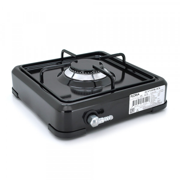 Газова плита Floria ZLN7118, 1 комфорка, Black