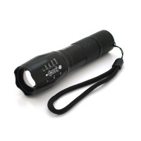 Ліхтарик ручний Bailong BL-A-5, Led-CREE Q5, Zoom, 4 реж., корпус-алюміній, водостійкий, ударостійкий, живлення 18650 (немає в комплекті), IP40, BOX