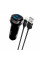 Набір АЗУ 12-24V HOCO Z40 + кабель Lighting, 2xUSB, 2.4A, кабель 1м, Black, Box