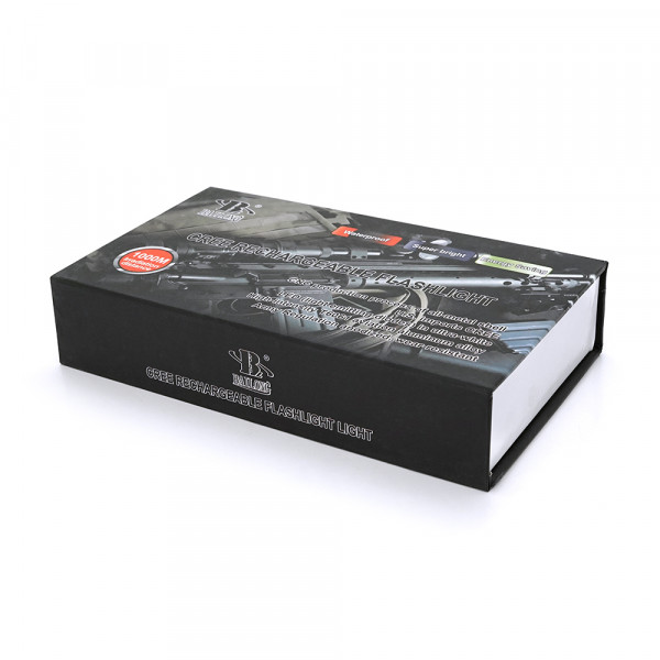 Ліхтар підствольний Bailong BL-Q2822, 2LED Cree XML-T6, 6W, кабель з кнопкою, 2х18650/8800mah, Black, IP56, СЗУ+АЗУ, 206х65х32х26мм, BOX