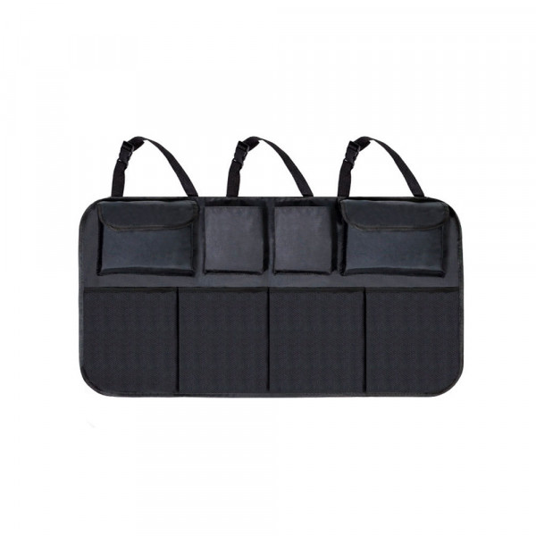 Органайзер у багажник автомобіля, 870x480mm, 4 кишені+4 сітки, Black