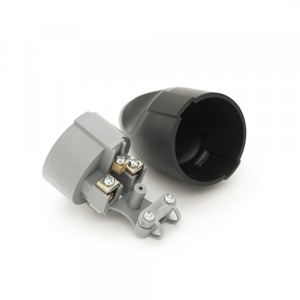 Штепсельне гніздо із заземленням, 16A 250V A102B, Black, Q20