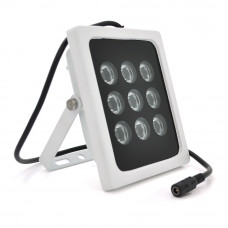 ІЧ-прожектор GY-IR009. 12V, 36W, 9LED, IP66, 850Нм, кут огляду 90 °, дальність до 120м.