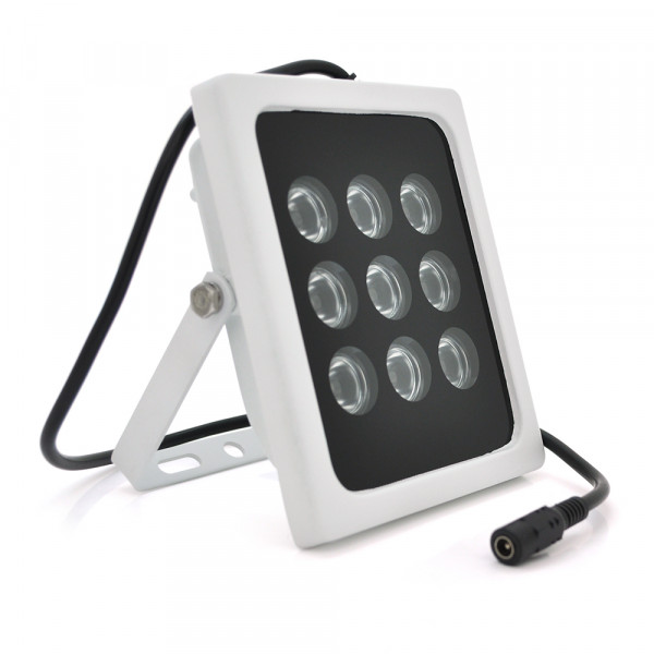 ІЧ-прожектор GY-IR009. 12V, 36W, 9LED, IP66, 850Нм, кут огляду 90 °, дальність до 120м.