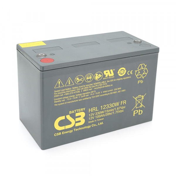 Акумуляторна батарея CSB HRL12330W, 12V 100Ah (308.7х168х210.6(220)