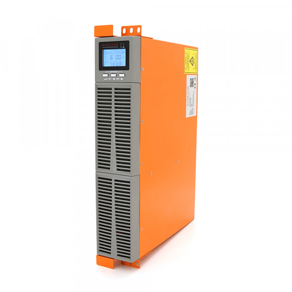 ДБЖ з правильною синусоїдою ONLINE MAKELSAN PowerPack Se-RT-1kVA-LCD, 1000VA (900Вт), 24В, Вбудована батарея 12V 7Ah х2шт, (545*428*194), 12.5кг, Q1