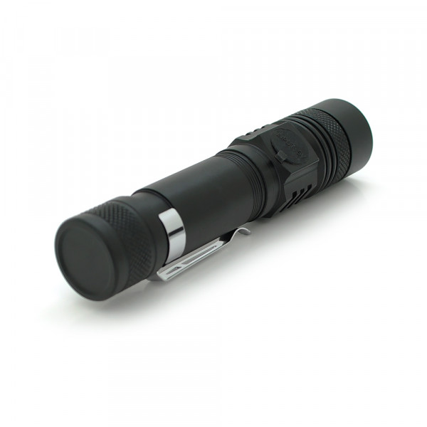 Ліхтар ручний BAILONG BL-8518-T6, 1LED Cree XM-L T6, 10W, 3 режими, ZOOM, 18650 немає в комплекті, Black, IP40, microUSB, 123х27х24мм, BOX