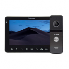 HD комплект відеодомофон та панель виклику BCOM BD-780FHD Black Kit ( 7дюймів домофон з пам'яттю, запис по руху, Full HD панель виклику )