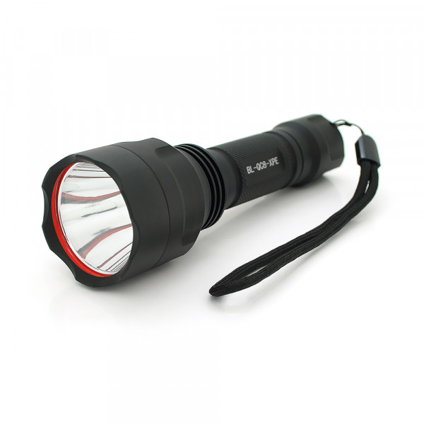 Ліхтар-підствольний тактичний BAILONG BL-QC8-XPE, 1LED XPE, 3W, 1 режим, 18650 немає в комплекті, Black, IP44, СЗУ, 142х36х28мм, BOX