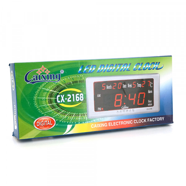 Настінний годинник VST-2168, з календарем та термометром, Green, Box