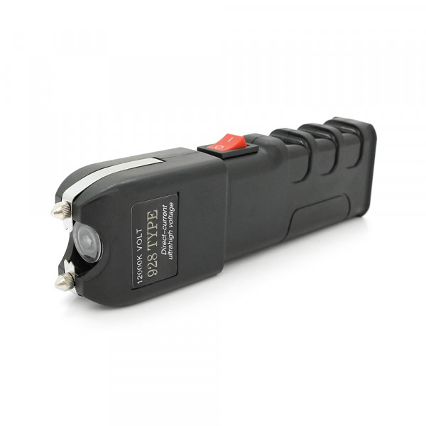 Ліхтар-відлякувач ручний BAILONG OCA TW-928, 1LED 5730, струм 12000KV, 1W, 1 режим, Li-ion вбудований, Black, IP44, кабель живлення, 165х46х30мм, BOX