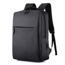 Рюкзак для ноутбука Merlion 14", вихід під USB-кабель, 32х11х41 см, Black