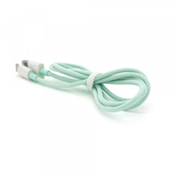 Кабель iKAKU KSC-723 GAOFEI smart charging cable for Type-C, Green, довжина 1м, 3.0A, BOX
