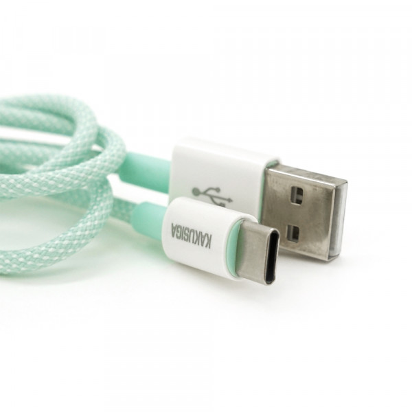 Кабель iKAKU KSC-723 GAOFEI smart charging cable for Type-C, Green, довжина 1м, 3.0A, BOX