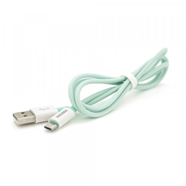 Кабель iKAKU KSC-723 GAOFEI smart charging cable for micro, Green, довжина 1м, 2.4A, BOX