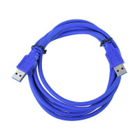 Кабель USB 3.0 AM + AM 1.0м, Blue
