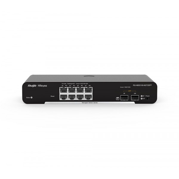 8-портовий гігабітний L2 керований комутатор Ruijie RG-NBS3100-8GT2SFP L2