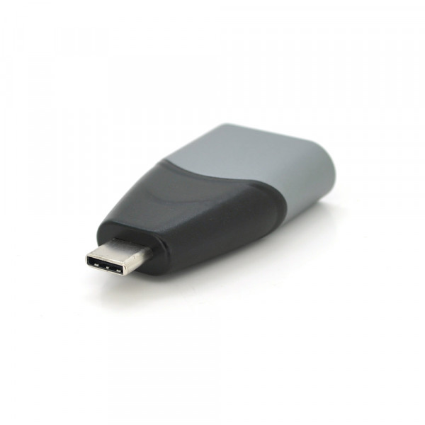 Перехідник  Type-C (тато)/Display Port(мама), Black-gray