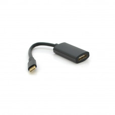 Конвертер Type-C (тато) / HDMI (мама), 15cm, круглий, Black-gray