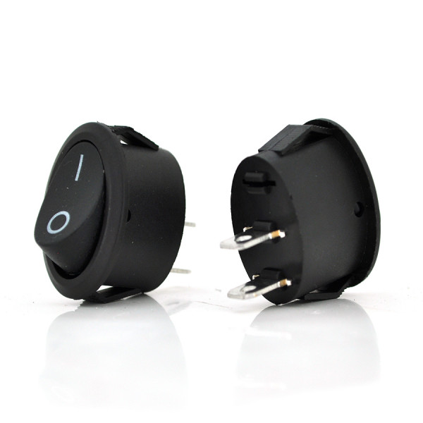 Перемикач ON-OFF KCD1-301, 250VAC/10A, 2 контакти, Black, Q200